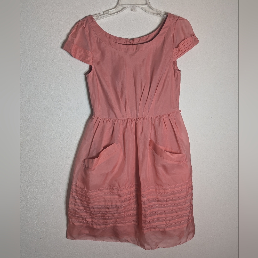Anthropologie Hitherto Womens Dress 100%‎ Silk NWT Fairy Ethereal Whimsical sz 6